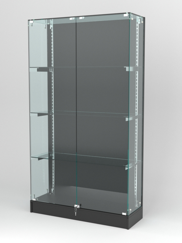 Витрина АСТЕРИЯ ХИТ ПРОДАЖ №9 (с дверками, задняя стенка - ДСП), Черный