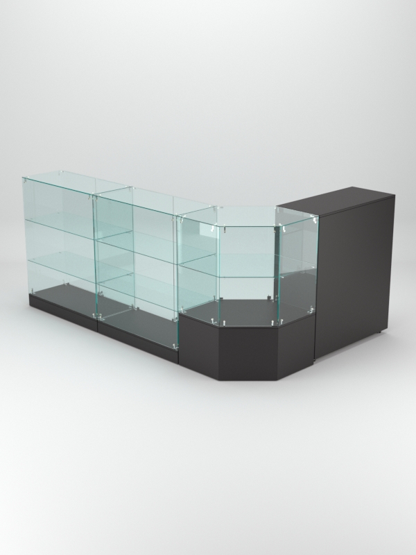 Торговый островок для косметики и парфюмерии ШАНЕЛЬ №13, Черный