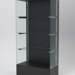 Витрина АСТЕРИЯ №113 (без дверок, задняя стенка - ДСП), Черный