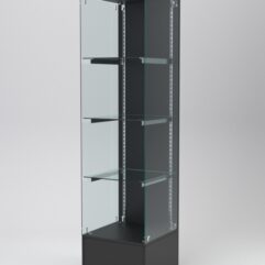 Витрина АСТЕРИЯ №114 (без дверки, задняя стенка - ДСП), Черный