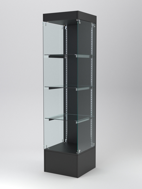 Витрина АСТЕРИЯ №114 (без дверки, задняя стенка - ДСП), Черный