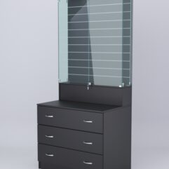 Витрина СОТА №13, задняя стенка Экономпанель, Черный