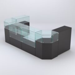 Комплект прилавков ШАНЕЛЬ №7, Черный