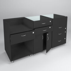 Комплект прилавков КЛАССИКА №1+№2+№3, Черный