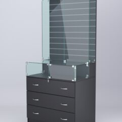 Витрина СОТА №16, задняя стенка Экономпанель, Черный