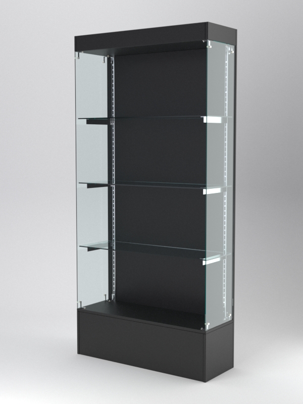 Витрина АСТЕРИЯ №117 (без дверок, задняя стенка - ДСП), Черный