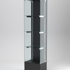 Витрина АСТЕРИЯ №118 (без дверки, задняя стенка - ДСП), Черный