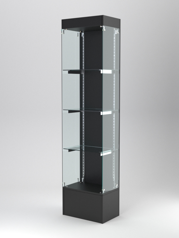 Витрина АСТЕРИЯ №118 (без дверки, задняя стенка - ДСП), Черный