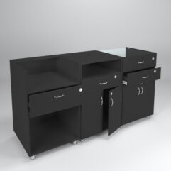 Комплект прилавков КЛАССИКА №1+№7+№2, Черный