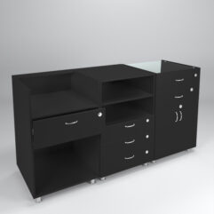 Комплект прилавков КЛАССИКА №1+№8+№2, Черный