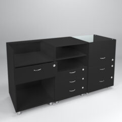 Комплект прилавков КЛАССИКА №1+№8+№3, Черный