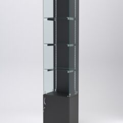 Витрина АСТЕРИЯ №126 (без дверки, задняя стенка - ДСП), Черный