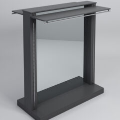 Гондола ФАВОРИТ №12Б с зеркалом, Черный