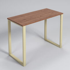 Подиум Стронг №2 в стиле ЛОФТ, Орех, металлический каркас бежевый