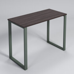 Подиум Стронг №2 в стиле ЛОФТ, Дуб Венге, металлический каркас зеленый