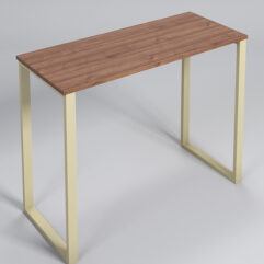 Подиум Стронг №3 в стиле ЛОФТ, Орех, металлический каркас бежевый