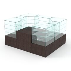 Павильон торговый Истра в центр зала №1 (открытый), Дуб Венге