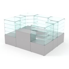 Павильон торговый Истра в центр зала №1 (открытый), Серый