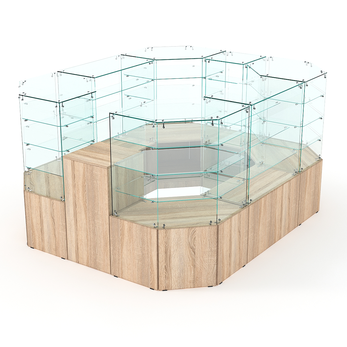 Павильон Истра в центр зала №3 (открытый), Дуб Сонома