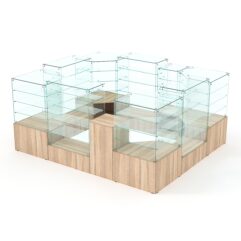 Павильон Истра в центр зала №4 (открытый), Дуб Сонома