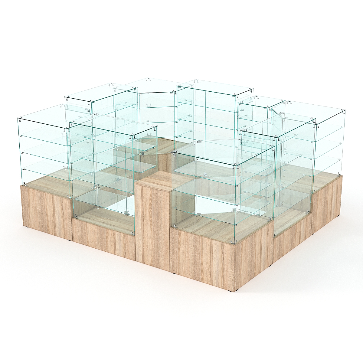 Павильон Истра в центр зала №4а (закрытый), Дуб Сонома