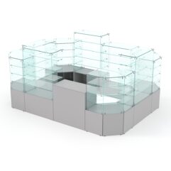 Павильон Истра в центр зала №6 (открытый), Серый