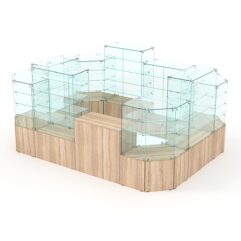 Павильон Истра в центр зала №6а (закрытый), Дуб Сонома