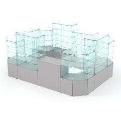 Павильон Истра в центр зала №6а (закрытый), Серый