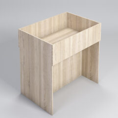 Корзина для распродаж из ДСП №4, Дуб Сонома