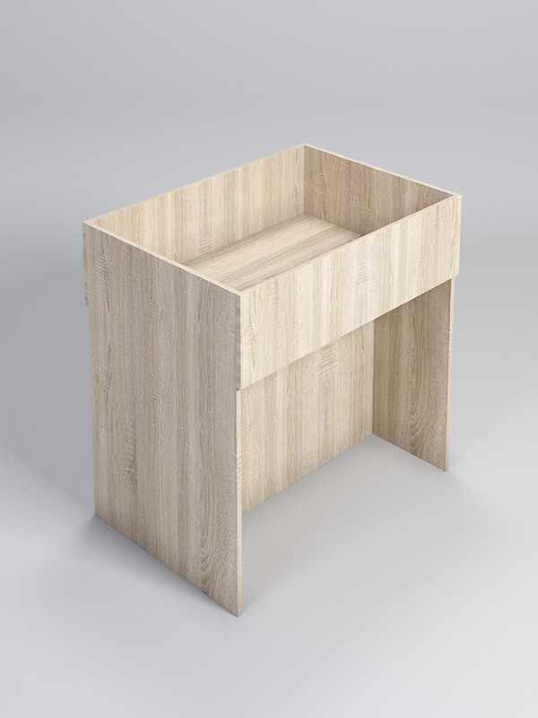 Корзина для распродаж из ДСП №4, Дуб Сонома