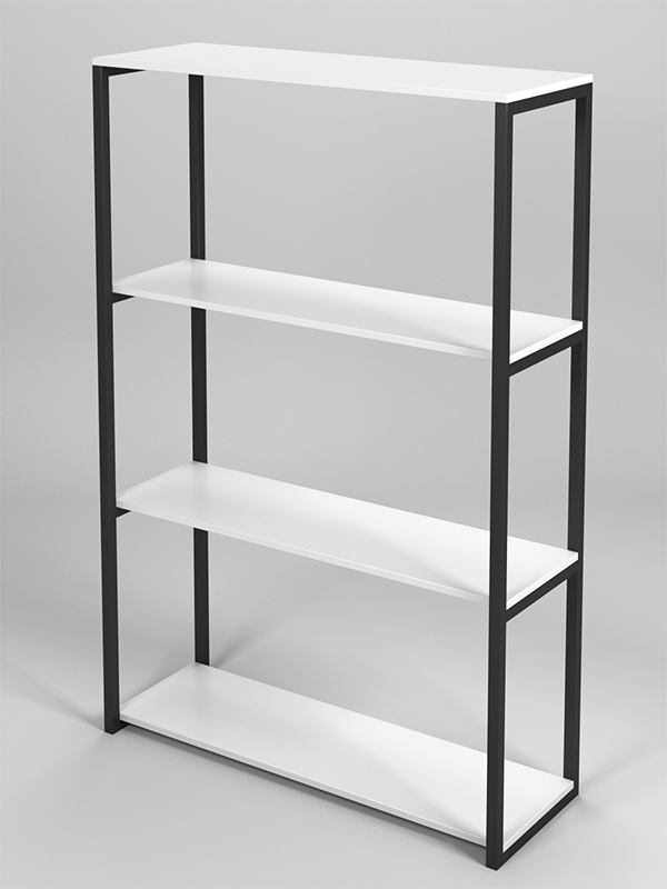 Стеллаж Стронг №12 в стиле ЛОФТ, Белый