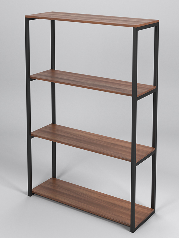 Стеллаж Стронг №12 в стиле ЛОФТ, Орех