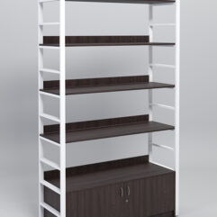 Модуль 1200мм стеллажной системы Стронг в стиле ЛОФТ, Дуб Венге