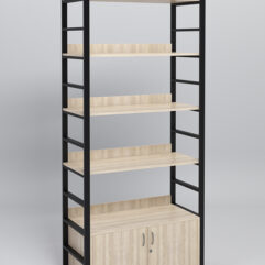 Модуль 900мм стеллажной системы Стронг в стиле ЛОФТ, Дуб Сонома