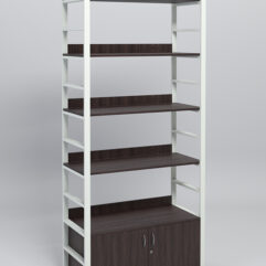 Модуль 900мм стеллажной системы Стронг в стиле ЛОФТ, Дуб Венге