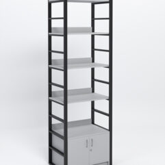 Модуль 600мм стеллажной системы Стронг в стиле ЛОФТ, Серый