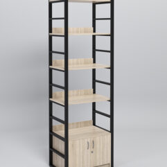 Модуль 600мм стеллажной системы Стронг в стиле ЛОФТ, Дуб Сонома