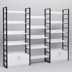 Комплект модулей 2860мм стеллажной системы Стронг в стиле ЛОФТ, Белый