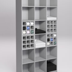 Стеллаж для рубашек и галстуков №1, Серый