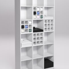 Стеллаж для рубашек и галстуков №2, Белый