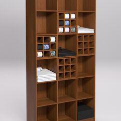 Стеллаж для рубашек и галстуков №2, Орех