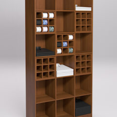 Стеллаж для рубашек и галстуков №3, Орех