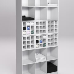 Стеллаж для рубашек и галстуков №4, Белый