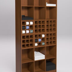 Стеллаж для рубашек и галстуков №4, Орех