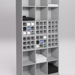 Стеллаж для рубашек и галстуков №4, Серый