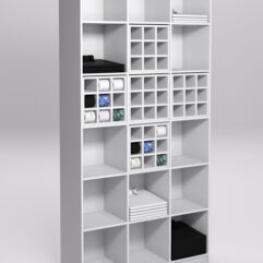 Стеллаж для рубашек и галстуков №5, Белый