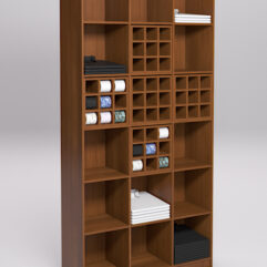 Стеллаж для рубашек и галстуков №5, Орех