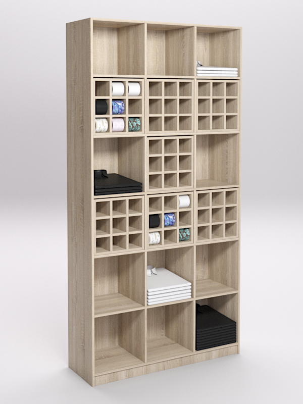 Стеллаж для рубашек и галстуков №6, Дуб Сонома