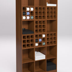 Стеллаж для рубашек и галстуков №6, Орех