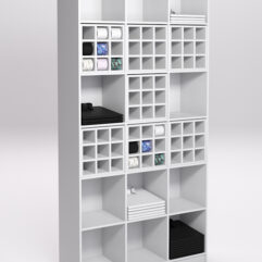 Стеллаж для рубашек и галстуков №6, Белый